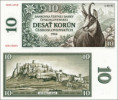 Československo 10 korun 1984 kamzík (súkromné vydanie)